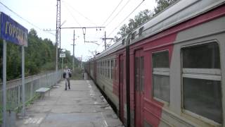 Электропоезд ЭР2Р-7024 станция Горенки