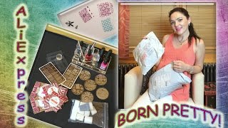 Посылка из Китая   Aliexpress!Обзор пластин для Стемпинга BORN PRETTY Товары для Стемпинга с Алиэксп