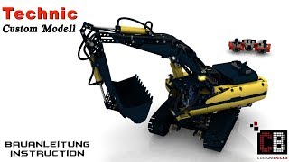 CB LEGO® 8043 - modified technic RC tracked excavator with pneumatic