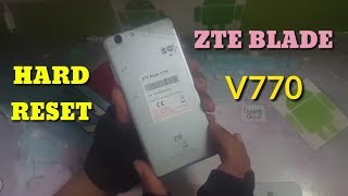 Hard Reset : ZTE BLADE V770