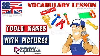 Tools Names With Pictures For Kids - Basic English