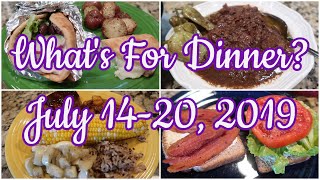 What's For Dinner?  July 14-20, 2019 | Cooking for Two | New Recipes!