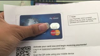 HOW TO ACTIVATE PAYONEER MASTERCARD CARD, PAYPAL & get $25