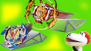 КАКОЙ БЕЙБЛЭЙД СДЕЛАЕТ ЛУЧШИЙ ТРЮК? Видео для детей. Игрушки для мальчиков Бейблэйд бёрст. Гоша