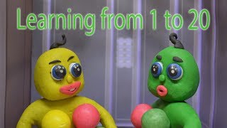 LEARNING FROM 1 TO 20 -in- Green Baby Cartoons