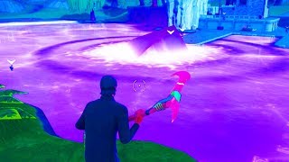 *FULL* CUBE EVENT GAMEPLAY! CUBE INSIDE LAKE! FORTNITE BATTLE ROYALE