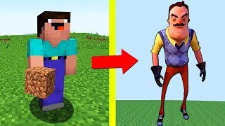 НУБ ПРОТИВ ПРИВЕТ СОСЕД НЕВИДИМКА В МАЙНРАФТ!  НУБИК И ТРОЛЛИНГ ЛОВУШКА MINECRAFT Мультик