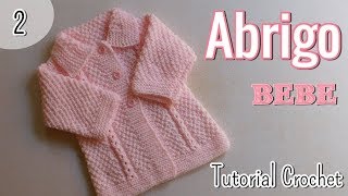 Ajuar: Abrigo, Saquito para bebe a dos agujas, palitos (2/3)
