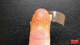【驚愕】絆創膏が剥がれない指先でも水濡れにも強い貼り方を知ってますか？世界中が大絶賛し話題に！