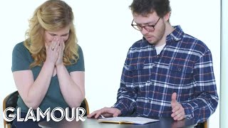 Guys Read Their Girlfriends' Old Diaries - Megan & Nathan l Relationships l Glamour