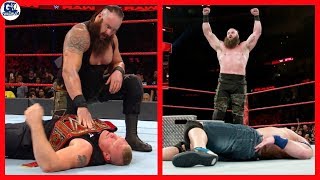 Braun Brutally Attack on Brock Lesnar  | WWE Raw 11/09/2017 Highlights in Hindi
