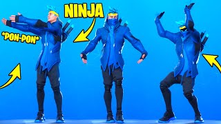 Fortnite New Ninja Skin Showcase [Pon Pon - Ninja Style Emote]