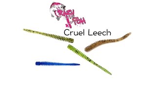 Съедобная резина Crazy Fish Cruel Leech. Подводная съемка. Underwater