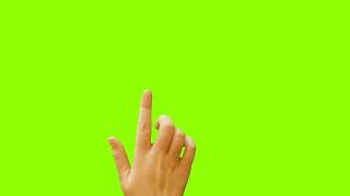 (No Copyright)Green screen Background hand touch video