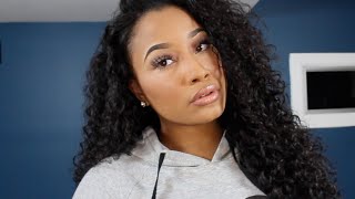 HOW I INSTALL & STYLE MY CURLY WIG | Jaz Jackson