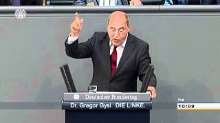 Gregor Gysi, DIE LINKE: Sie wollen ein Europa der Banken. Wir wollen ein Europa der Menschen.