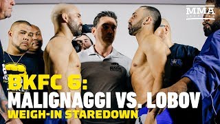 Paulie Malignaggi vs. Artem Lobov BKFC 6 Weigh-In Staredown - MMA Fighting