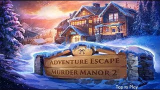 Adventure Escape Murder Manor 2 Full Walkthrough