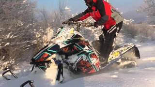 Тест рычагов для снегохода Arctic Cat М8. Солодков.