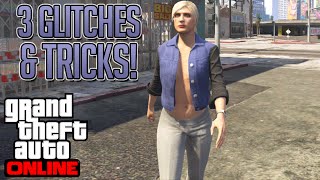 GTA 5 Online - 3 Glitches & Tricks Online! (Strip Club Glitch, No Bra Glitch & Secret Sniper Trick)