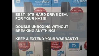 Best 10TB Deal Right Now: Double unboxing 10TB Easystore without breaking anything