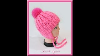 Шапка с ушками. По вашим просьбам! Мастер класс. Hat with ears. Master Class.