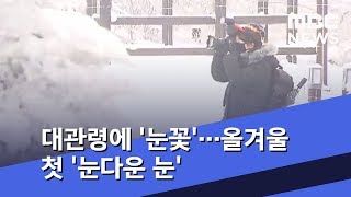대관령에 '눈꽃'…올겨울 첫 '눈다운 눈' (2020.01.29/뉴스투데이/MBC)