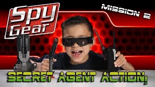 SPY GEAR: Quest for the GOLDEN EGG! Spike Mic, Video Glasses, Spy Pen