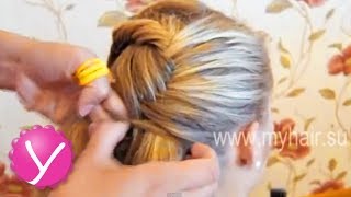 Плетение косичек - Как плести колоски с подхватом