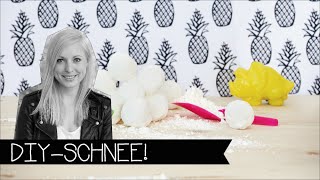 DIY | SCHNEE EINFACH SELBER MACHEN | KUNSTSCHNEE