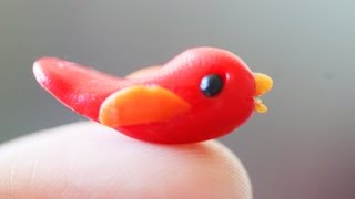 Polymer clay bird tutorial