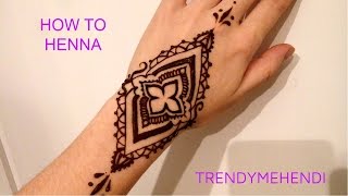 ЛЕГКИЙ рисунок ХНОЙ на руках / SIMPLE HENNA designs for BEGGINERS