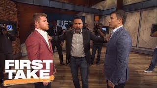 Canelo, GGG And Oscar De La Hoya Join First Take | First Take | June 21, 2017