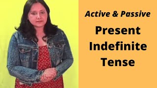 How to use Active & Passive by using Present Indefinite Tense | Online English Lesson