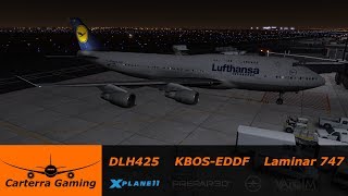 DLH425 | KBOS-EDDM | Default 747 | X-Plane 11 | Putting the default 747 to work.
