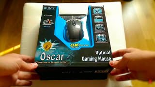 A4TECH X7 - X-710BK gaming mouse - unboxing + recenzja (review PL) myszki i podkładki z serii X7