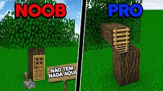 Batalha de Construção: PASSAGEM SECRETA NA ÁRVORE DE NOOB VS PASSAGEM SECRETA NA ÁRVORE  DE PRO!