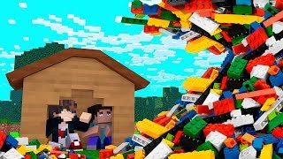 Minecraft: DESAFIO DA BASE 100% SEGURA CONTRA TSUNAMI DE LEGO  ‹ JUAUM ›