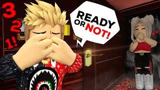 Don't hide in there... Roblox Scary Story!