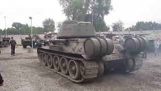 Zabrze - 19.08.2017 - Piknik w Parku Techniki Wojskowej - T-34 w ruchu