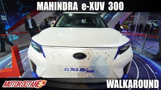 Mahindra eXUV 300 - 400km Expected Range | Auto Expo 2020 | Hindi | Motoroctane