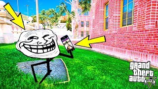 TROLLFACE MAKSİMUM GÜVENLİKLİ OKULDAN KAÇ GÖREVİ! - GTA 5