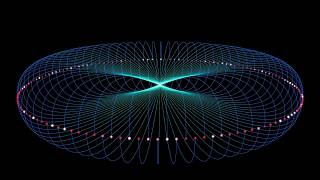 4K UHD 25fps FREE Video Background   HUD Sci Fi Circle Nodes Connected With Lines
