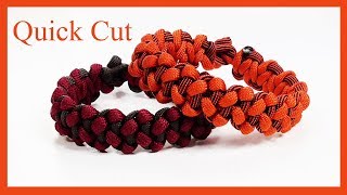 Paracord Bracelet: Cobbled Solomon Bar Bracelet Design - Quick Cut