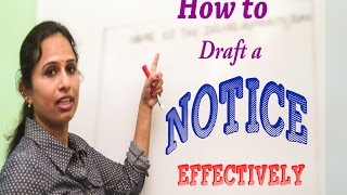 LEARN ENGLISH | HOW TO DRAFT A NOTICE EFFECTIVELY | PULIHORA POTLAM