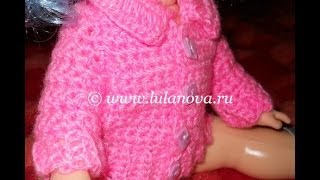 Кофточка Нежность - 1 часть - Crochet children's sweaters -  вязание резинки