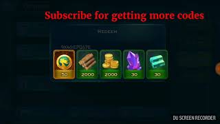 Code Art of Conquest New Redeem Code May 7 2018