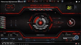 TUTO comment créer un thème Asus ROG rainmeter Windows