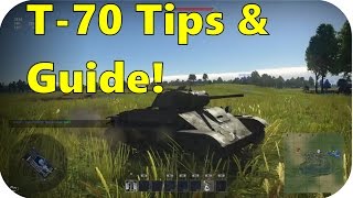 Guide To the T-70! T-70 Tank War Thunder PS4 Tank Gameplay