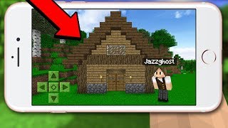 EU FIZ A MINHA PRIMEIRA CASA NO MINECRAFT POCKET EDITION!